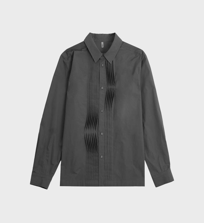 Reversed Tuck Shirts (Charcoal)
