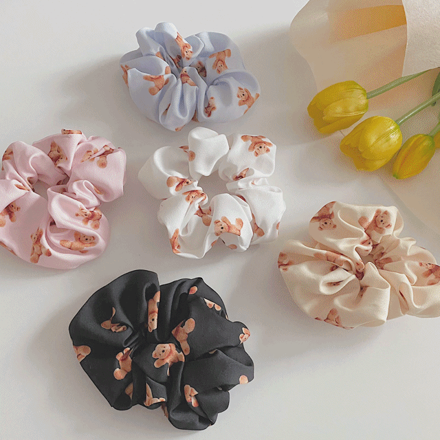 [2개이상구매시 무료배송]러블리곰돌이곱창밴드/5color