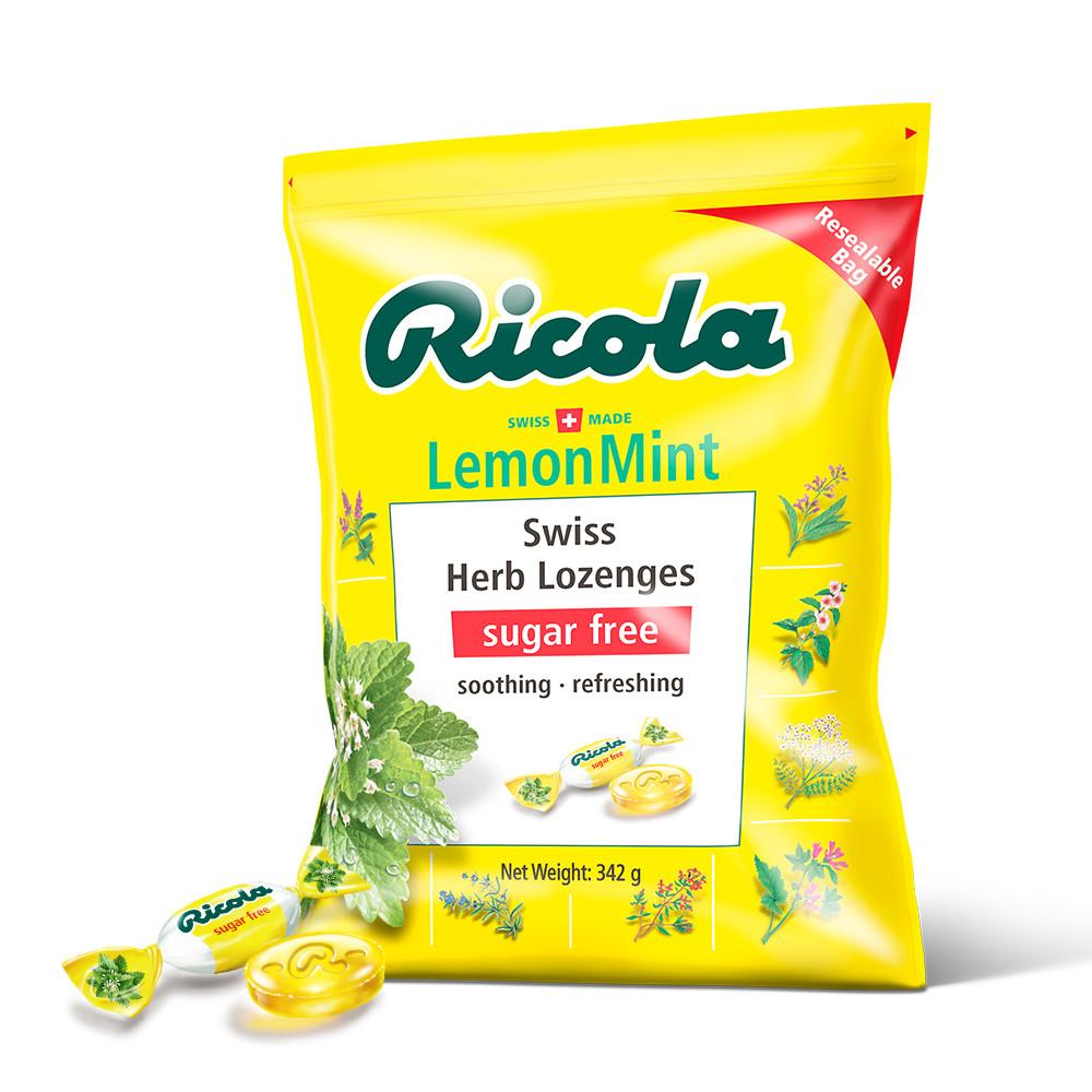 리콜라 스위스 허브 캔디 대용량 레몬민트 342g 1개
