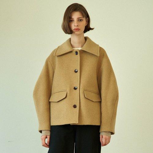 balloon half coat (beige)