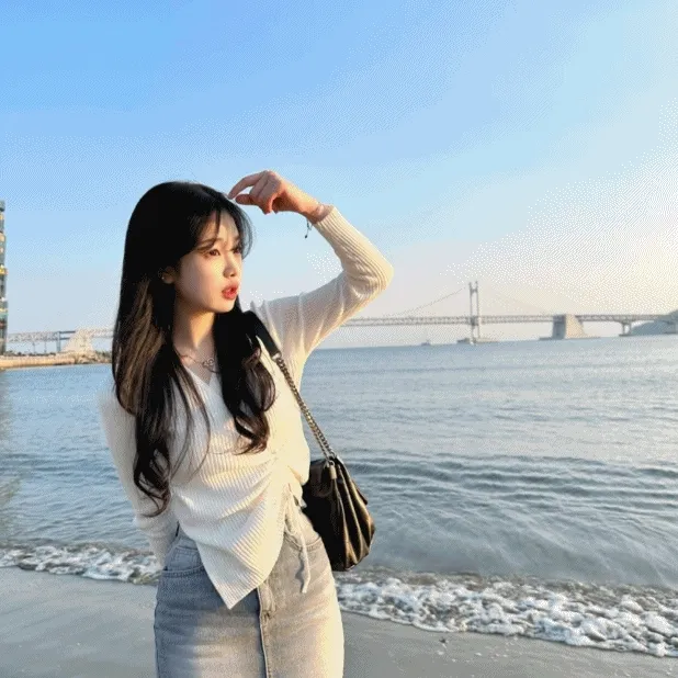 [청순🤍봄코디]🐋골지 포인트nt -3color