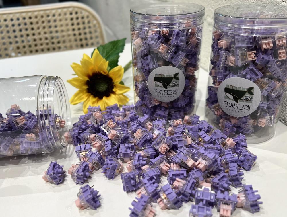 [키보드 공방] Wild pansy V2 넌클릭 / 전문 수작업 풀 윤활 스위치