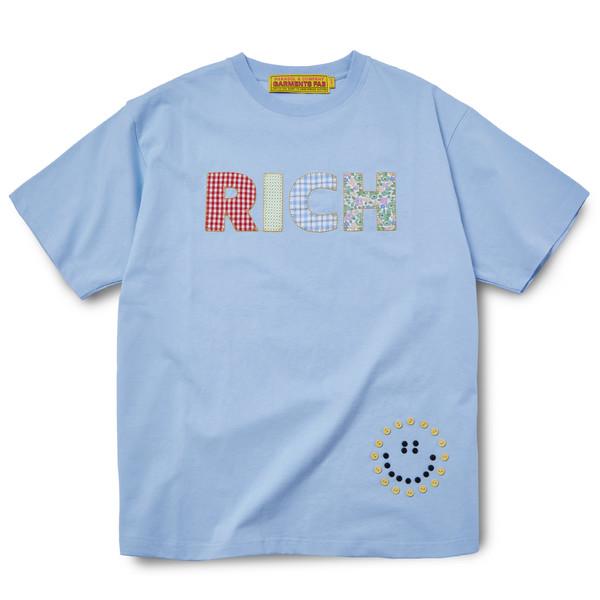 Homemade Rich Smile Button Tee (BLUE)