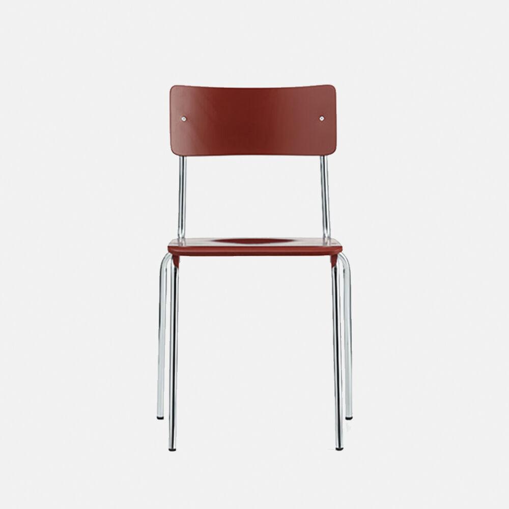 [L&C stendal] Comeback 041 Chair, Red / Chrome