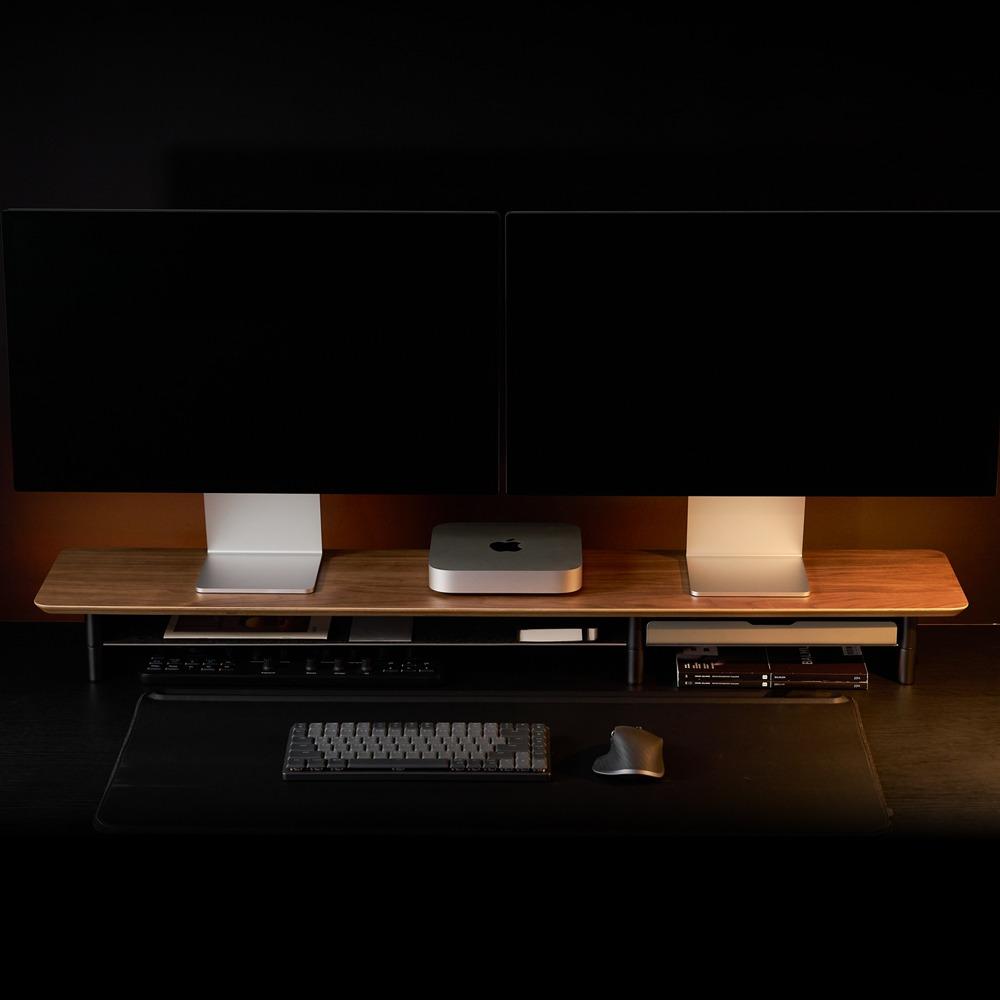 일리안 원목 프리미엄 모듈러 모니터 받침대 Large 듀얼