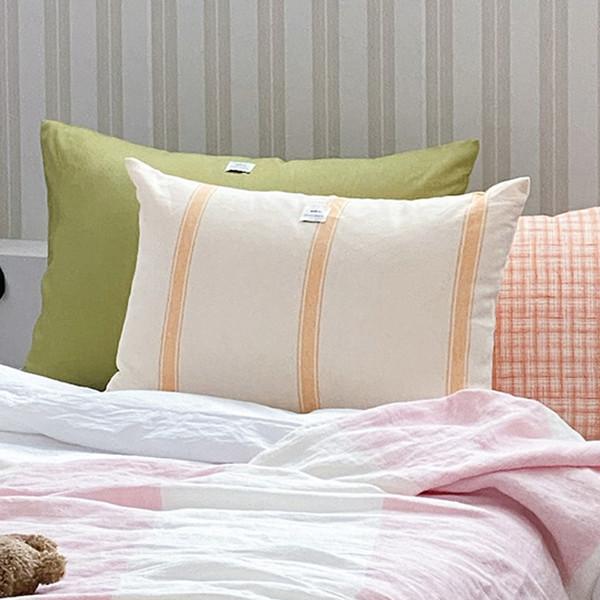 Cream yellow pillow cover