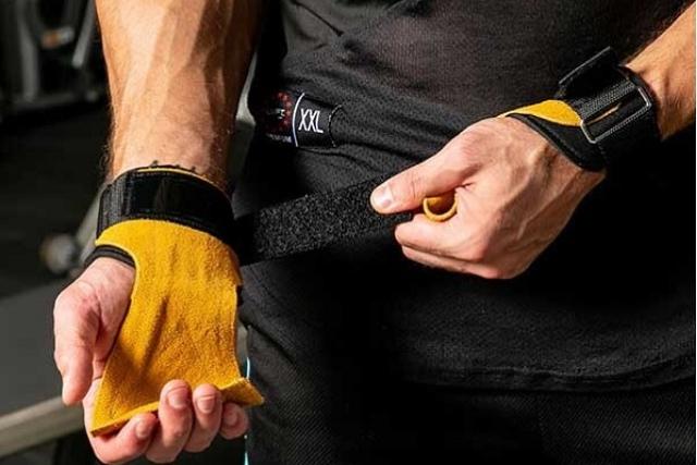 소가죽 스트랩 리프팅 그립 헬스 장갑