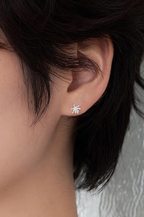 [silver925] tiny dandelion earring (2color)
