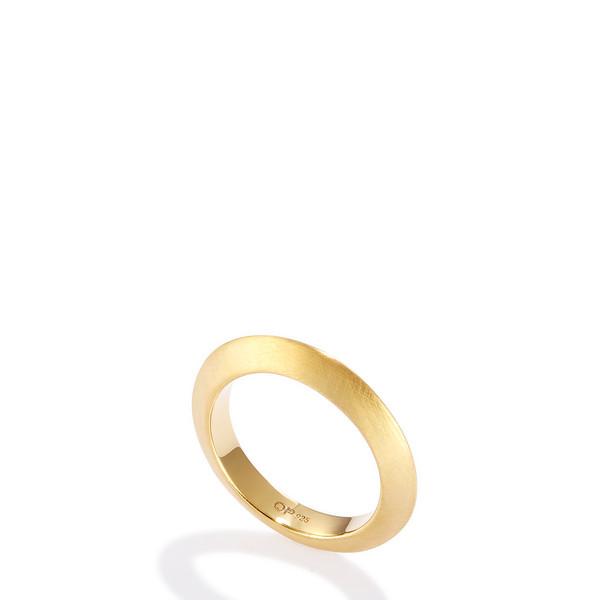 PLATE RING MATT VERMEIL