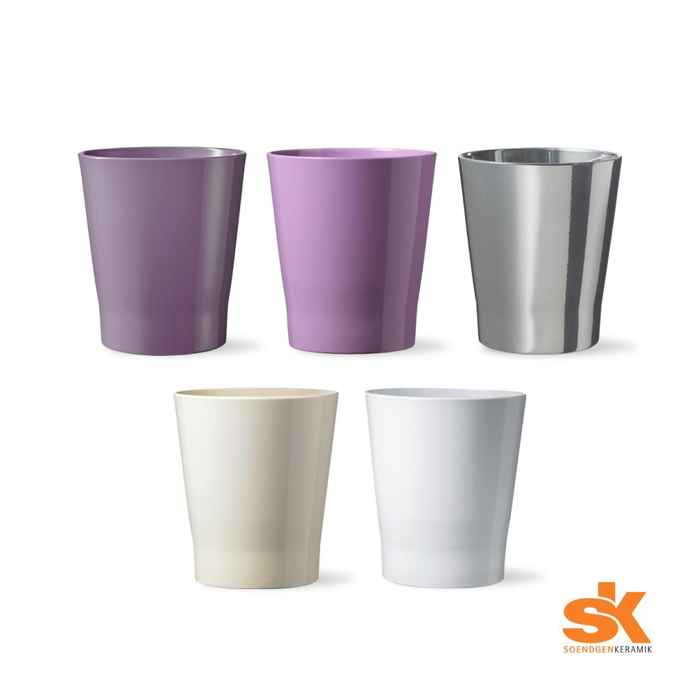 SK화기 인테리어화분 거실 분갈이화분 세라믹 저면관수 화분 메리나오키드베이스 8cm 유