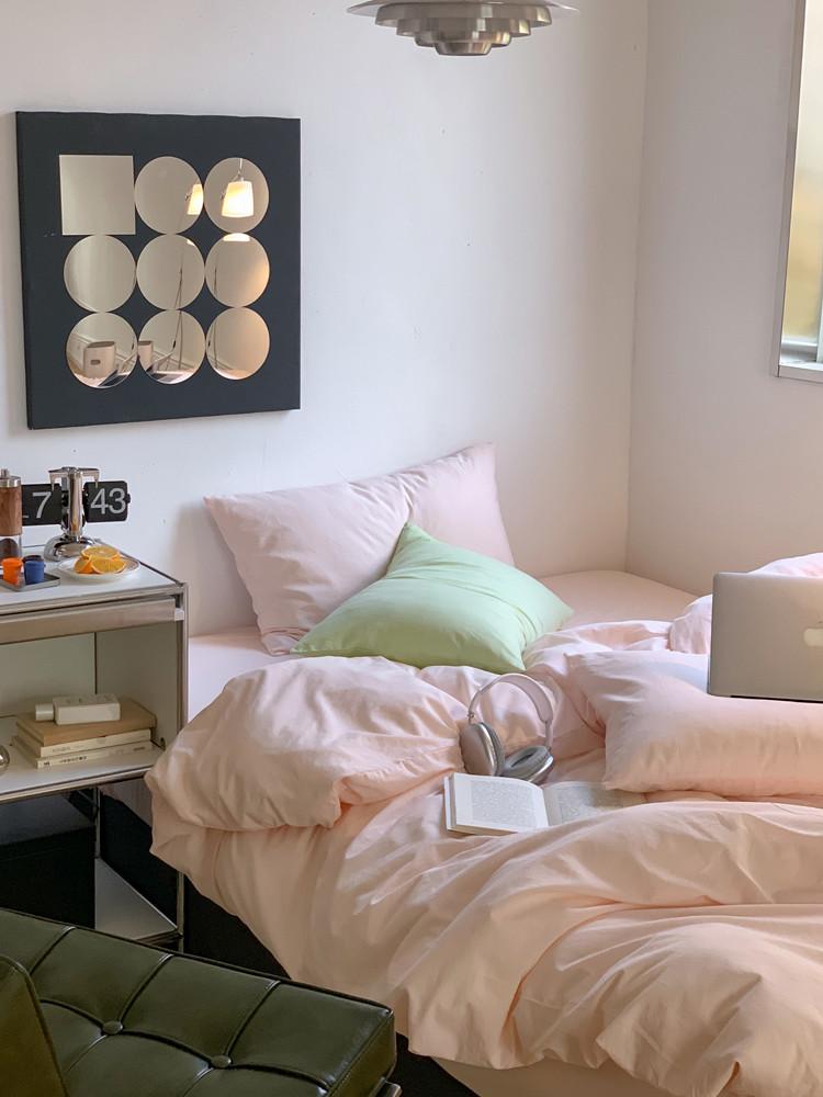 수심 Pastel Bedding(15 color) 파스텔 이불 베개 세트 무지 심플 싱글