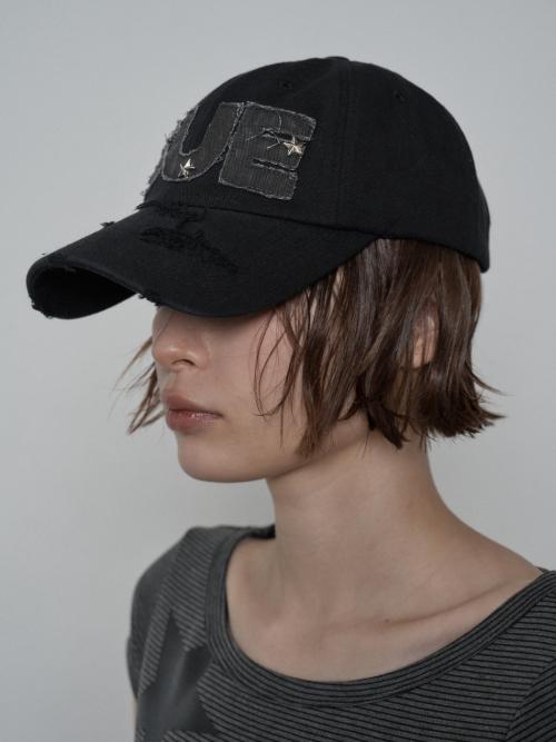 SUE STAR BALL CAP / BLACK
