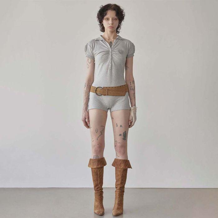 PK Classic Romper Melange Gray