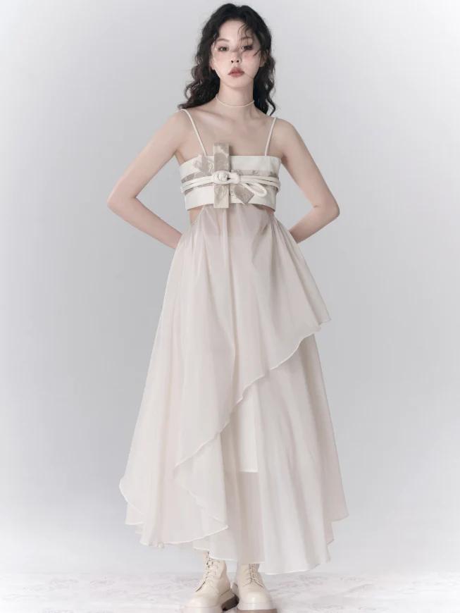 Cool New Chinese Style Bowknot Dress & Skirt