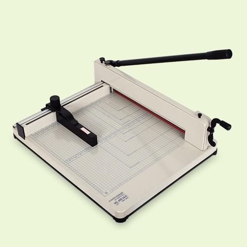 강력재단 400매 대용량 재단기 HC-600 (A3) 작두형 문서 종이 절단기 강철칼날 사무실 관공서 사용