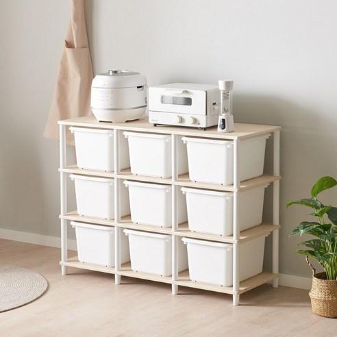 [국내생산] 큐브 1단2단3단 바구니수납장 다용도수납장 펜트리 거실장 아이방정리 옷수납 전자렌지수납장 애견용품수납 정리수납장 선반 틈새수납장 장난감정리 베란다정리