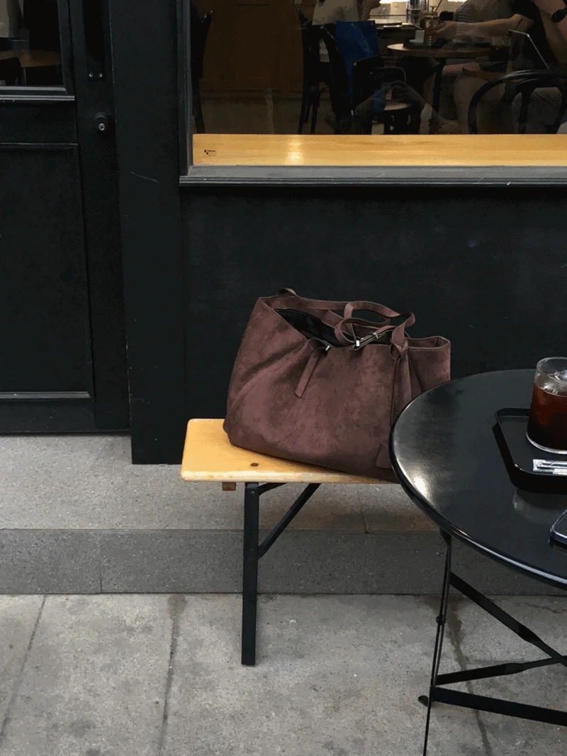 폴 스웨이드 숄더 백 (3color)