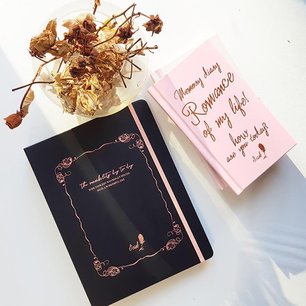 아이씨엘  양장 6공 다이어리 A5 - 빈티지로망스 ver.3