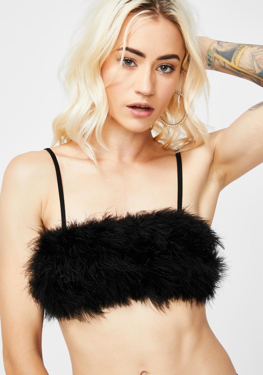 Lala La Fleur Boob Tube- Black - BLACK / X-Small