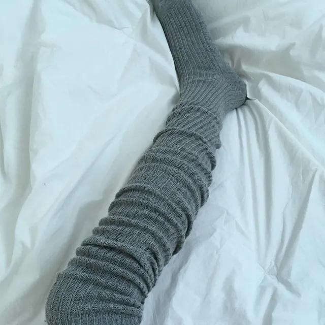 [당일발송] See-through long knee socks (3 color)