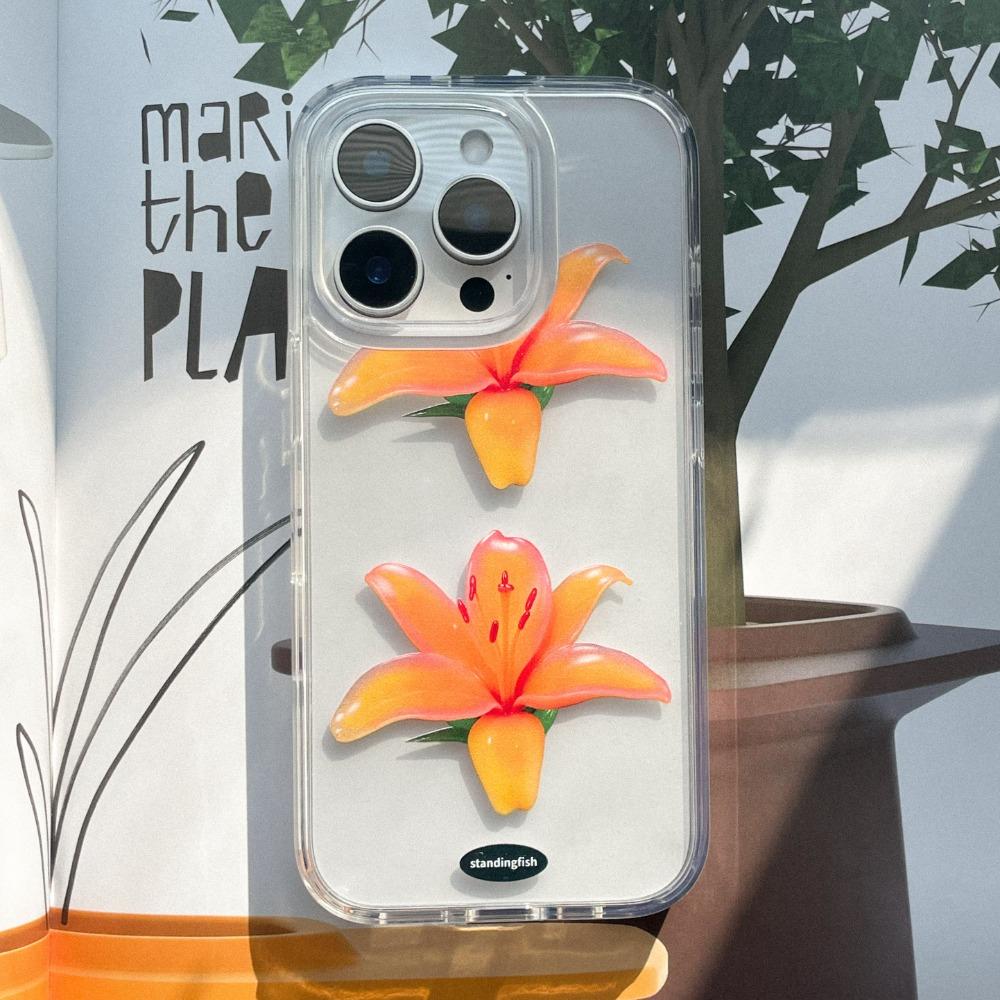 [+S25 시리즈]  jelly lily phone case_ jell hard