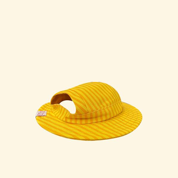 STRIPE BUCKET HAT (YELLOW)