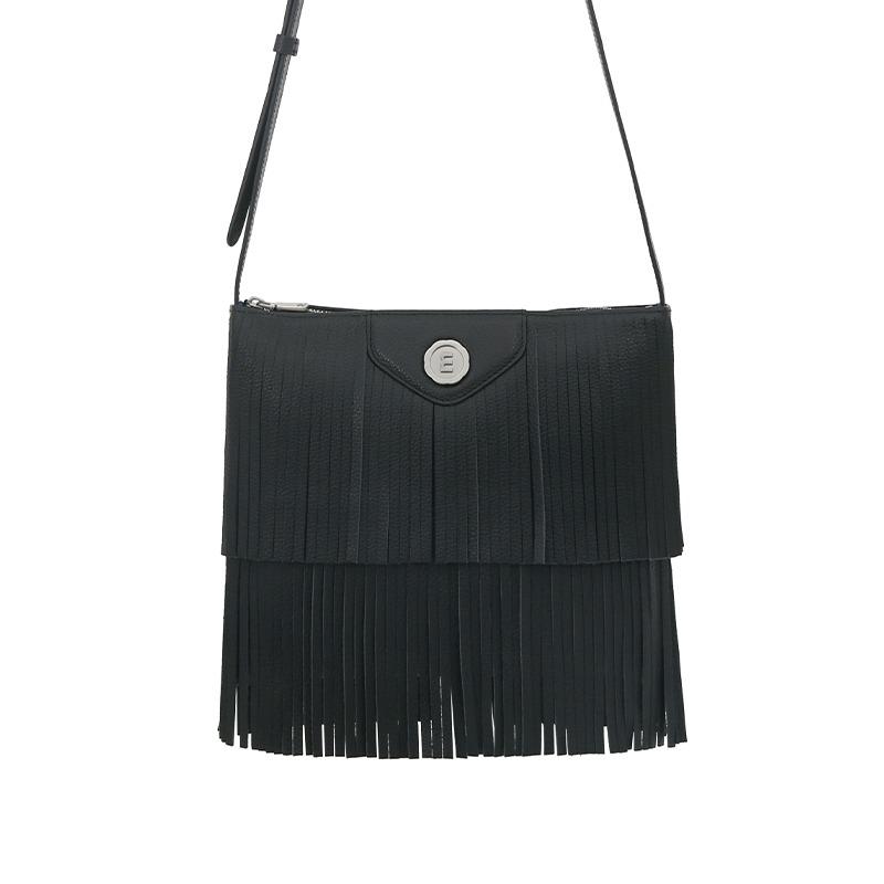 fringe bag - black