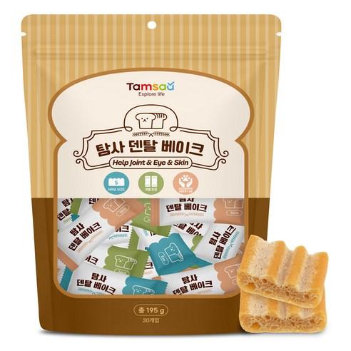 탐사 덴탈 베이크 미니 소형견 덴탈껌 30p, 혼합맛(눈/관절/피..., 195g, 1개