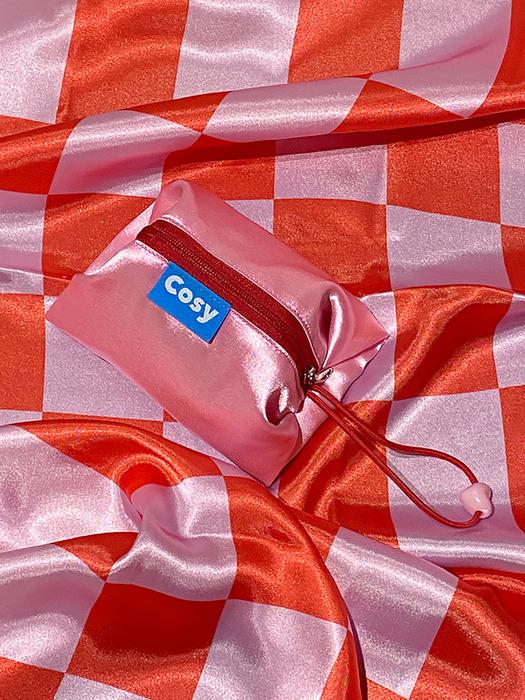 LOVE ME STRING POUCH ( LOVE PINK )