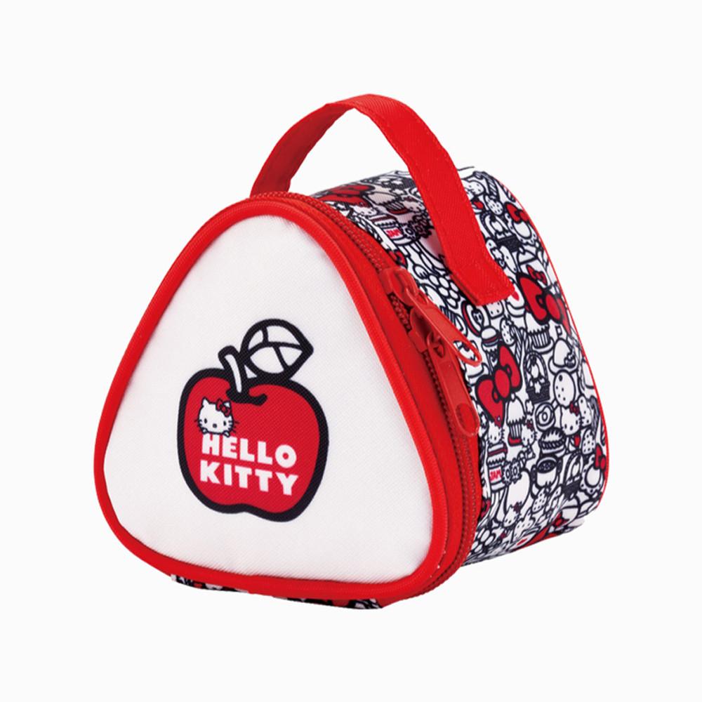 헬로키티 푸드레드 삼각 파우치 보냉 김밥 간식 소풍