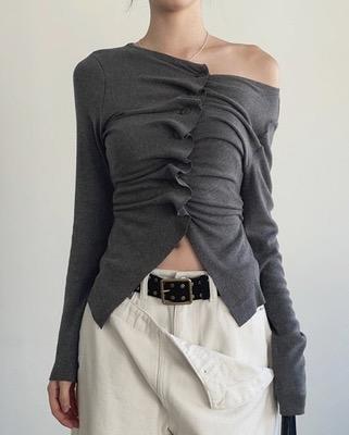 louis shirring cardigan (3color)