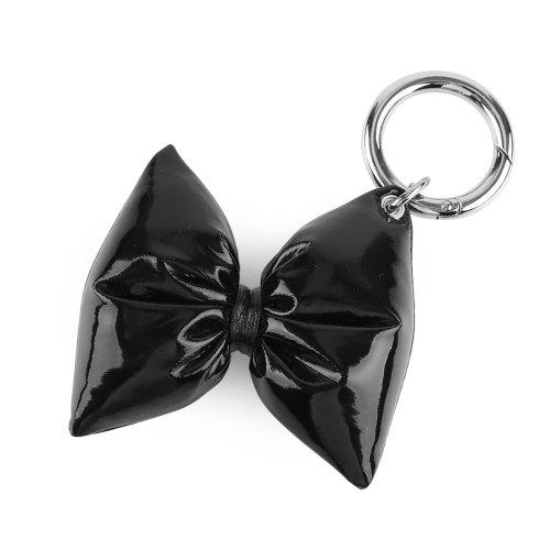 클레르 쿠션 패딩 리본 키링 APOP09309