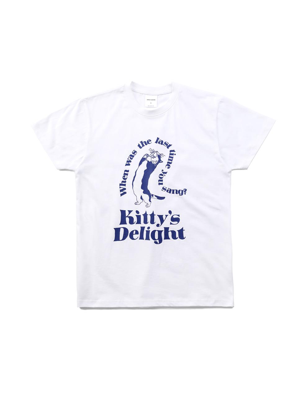 Kitty's delight short sleeve T-shirt white