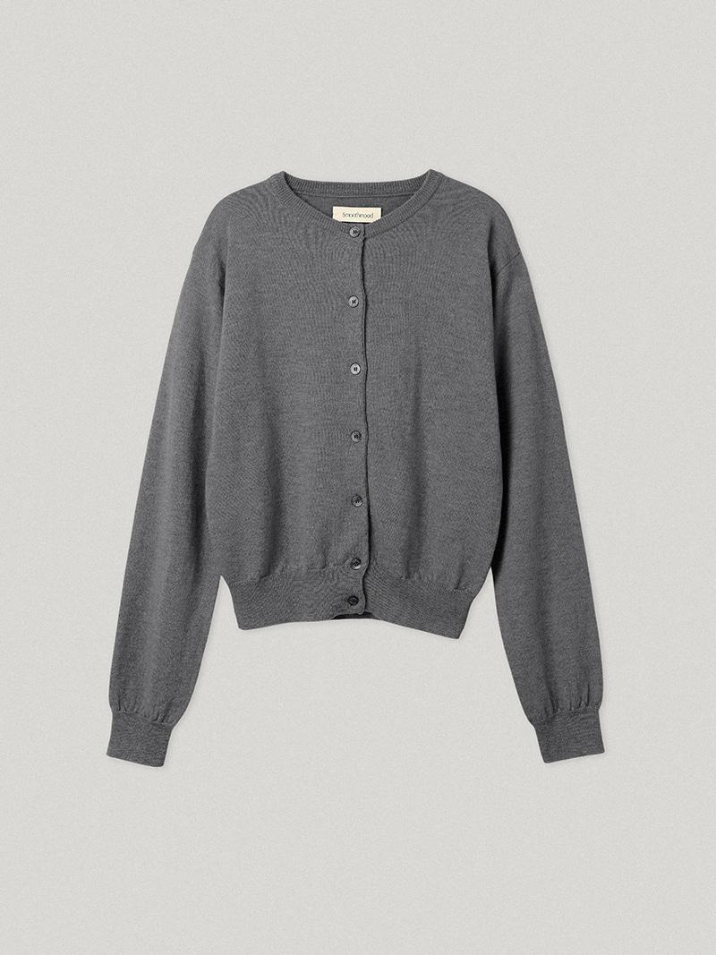 Gray Attitude Wool Cardigan