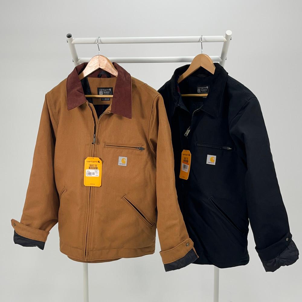칼하트 덕 디트로이트 워크 자켓 브라운 블랙 집업