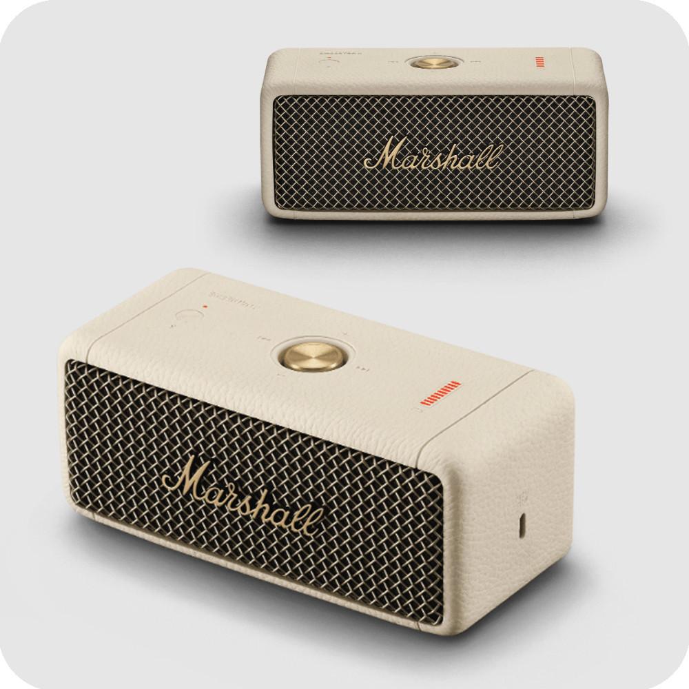 [3-5일배송] 마샬 엠버튼2 크림 블루투스스피커 미국/유럽발 정품 관부가세포함 최다리뷰