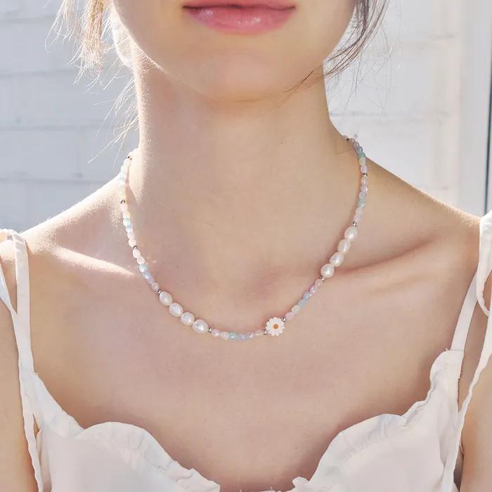 [에스파 닝닝 착용] pastel moment daisy necklace