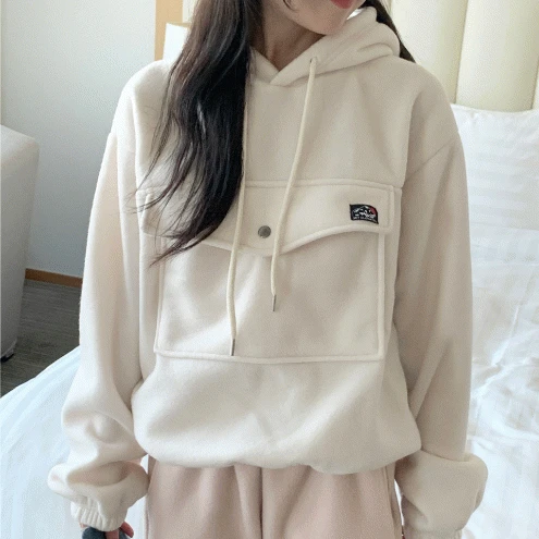 [캠핑룩🧤] 마운트 후드 빅 포켓 후리스 후드티 / 겨울 아노락 캠핑 맨투맨 아웃도어