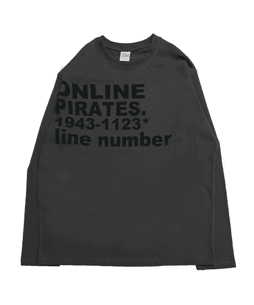 TCM online long sleeve (charcoal)