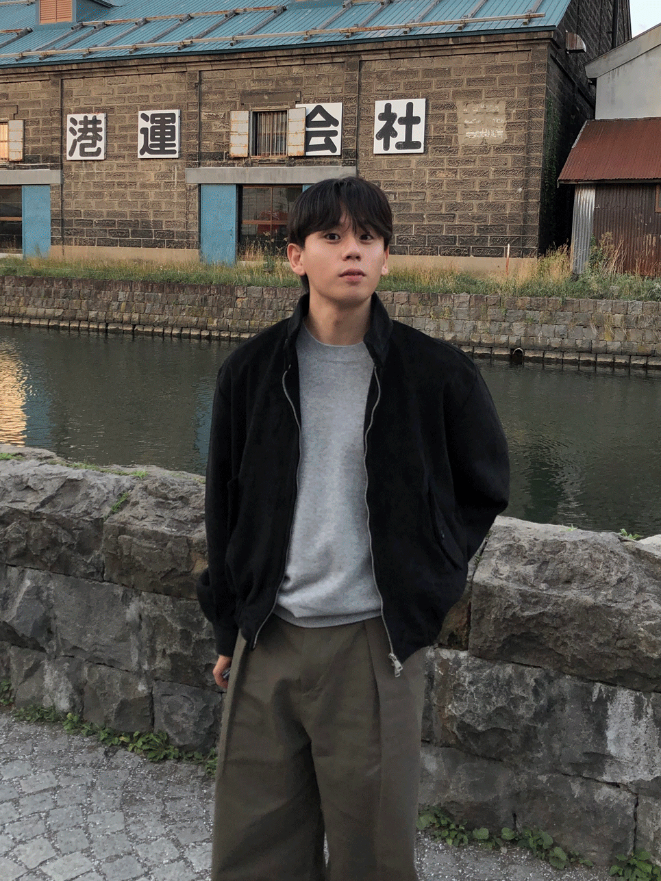 오타루 하이넥 스웨이드 자켓 (2 Color)