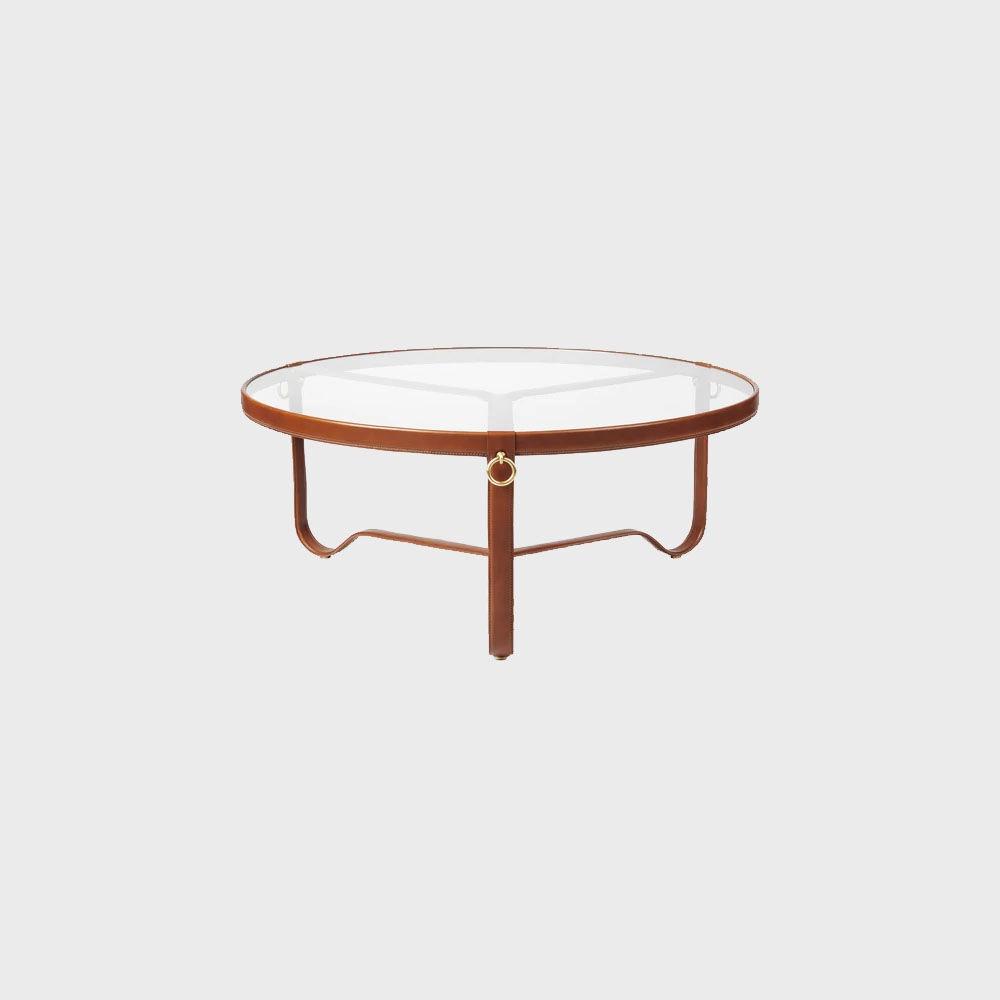 Adnet Coffee Table - Circular (Tan)