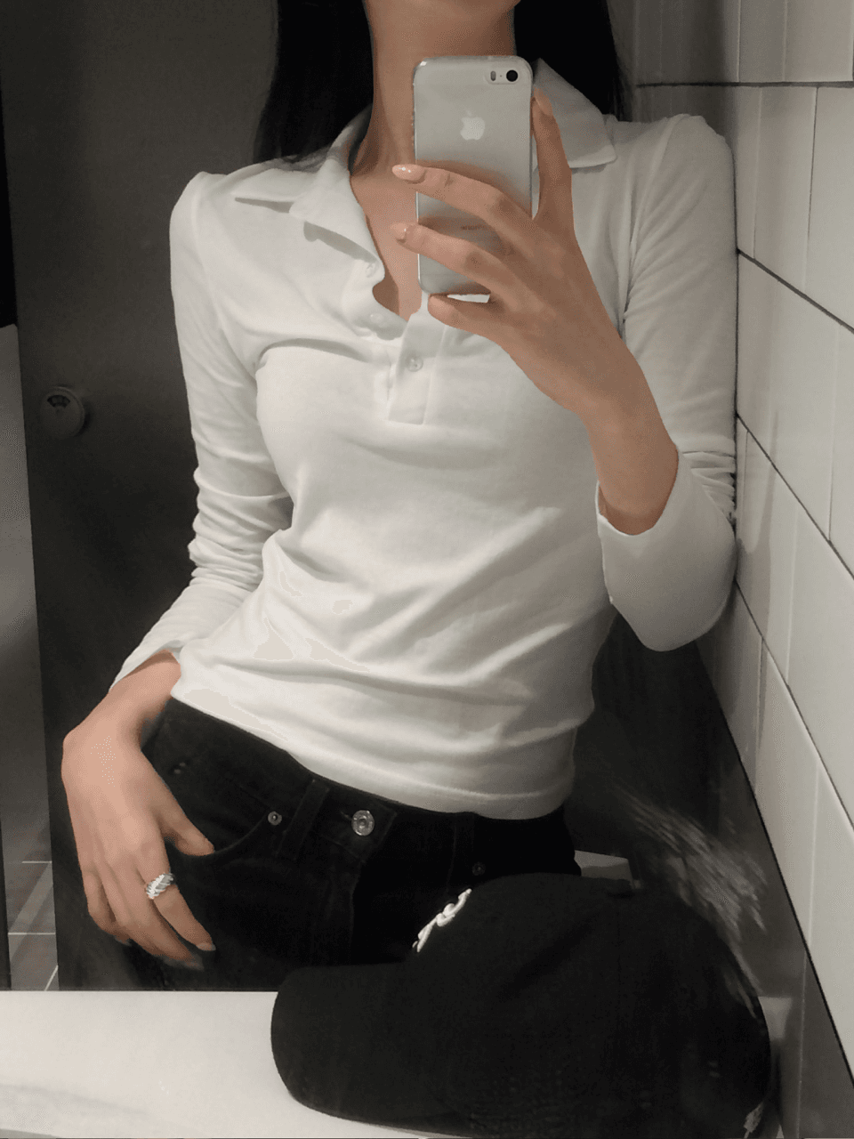 Tog Tencel Collar T-shirt (2colors)