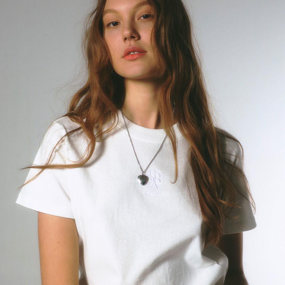 MINI PRDA CREWNECK TEE WHITE