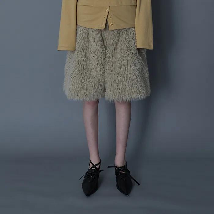 Fur Short_Beige