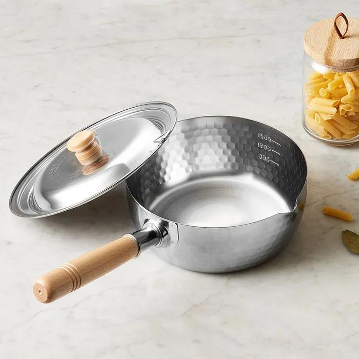 [요시카와] 스테인레스 스틸 편수냄비 20cm