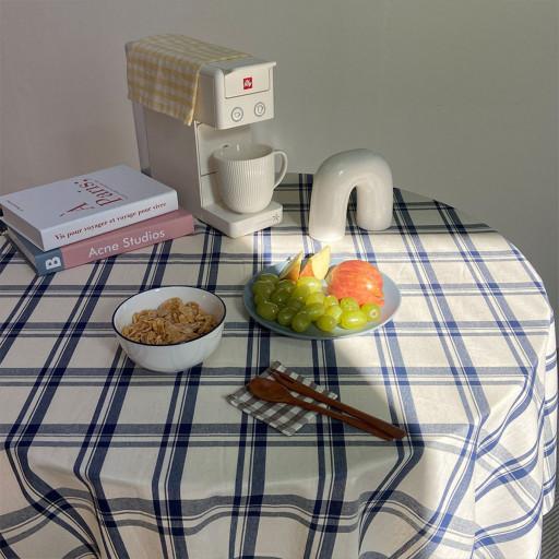 데일리 체크 테이블보 홈카페 감성 캠핑 사각 원형식탁보