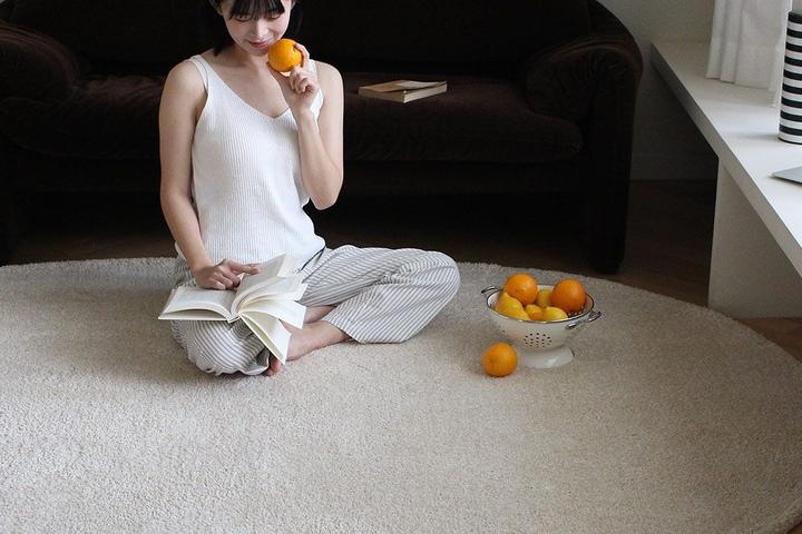 마쉬멜로 온감 발열 타원형 러그 (3color 5size)