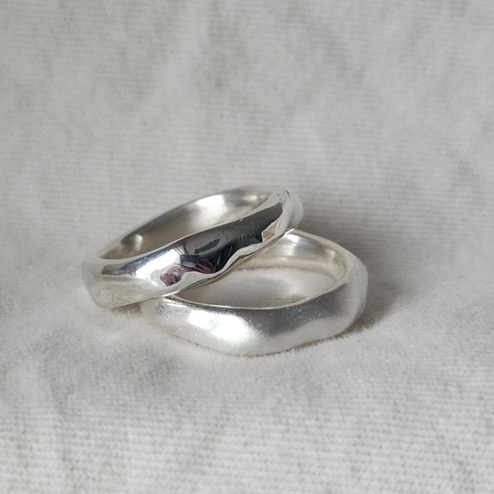 실버 러프링/은반지/심플링/볼드링