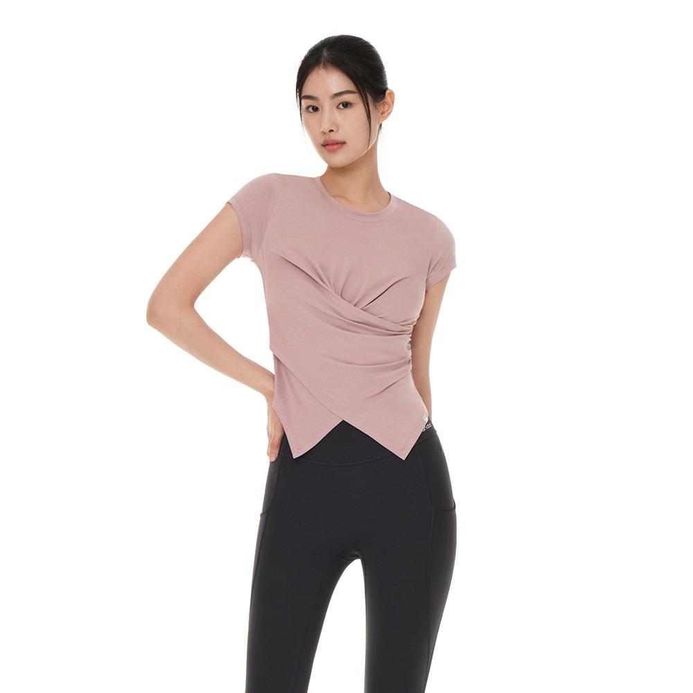 셔링 랩스타일 숏슬리브