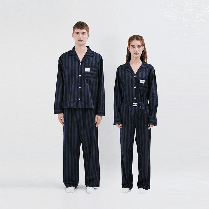 (Unisex) 로얄 블랙 파자마 세트